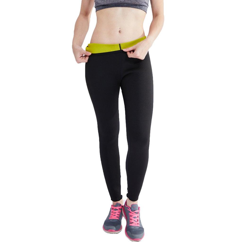 Hot Thermo Sweat Leggings Sauna Pants for Women Neoprene Slimming Pants Workout Body Shapers Fitness Trousers Exercise Sweatsuit