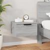 VidaXL Wall-mounted Bedside Table Sonoma Grey 34x30x20 Cm817089
