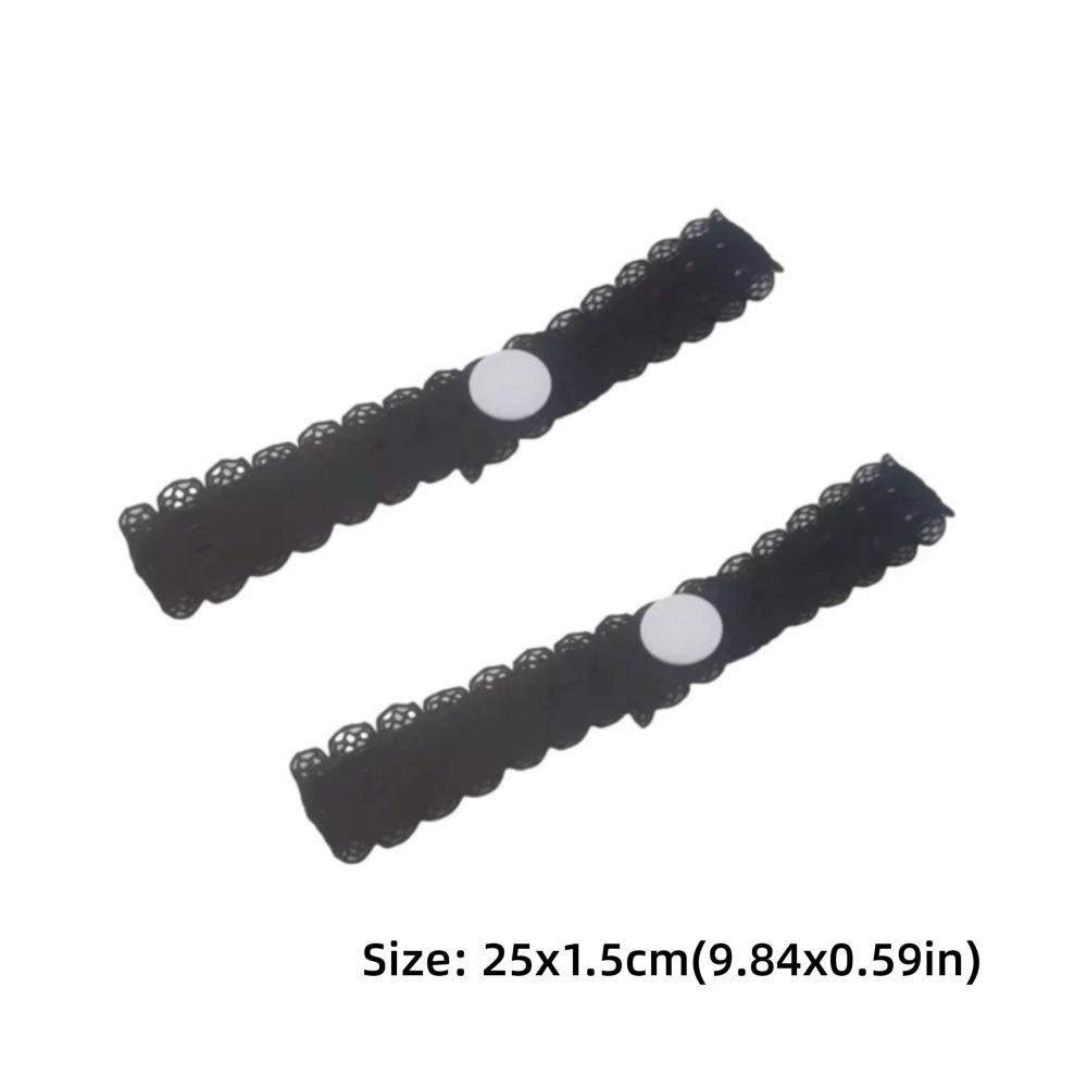 2Pcs Elastic Shirt Sleeve Holders Lace Stretch Cuff Fasteners Fashion Shorten Sleeve Length