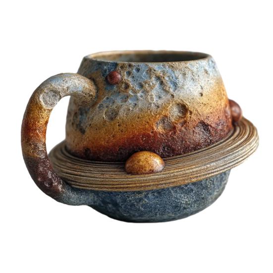 Кофейные чашки с космической тематикой и эргономичной ручкой, пригодные для мытья в посудомоечной машине, кружки с тиснением в виде планет Солнечной системы, кружки с изображением планет