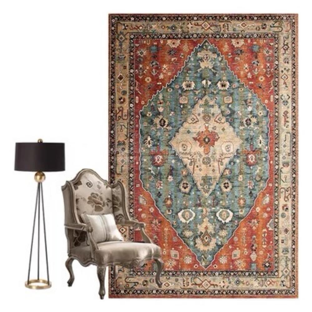 Nordic Large Carpet Living Room Retro Style Bedroom Floor Mat Moroccan Home Decor Sofa Tea Table Large Area Carpet