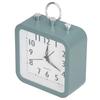 Battery Alarm Clock Green Simple Style Adorable Look Silent Operation Nonradiative Desk Clock for Home School Office