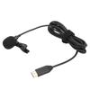 Wireless Lavalier Microphone ‑34dB Metal Lapel Mic for Insta360 ONE R Type C Smartphone 1.5M
