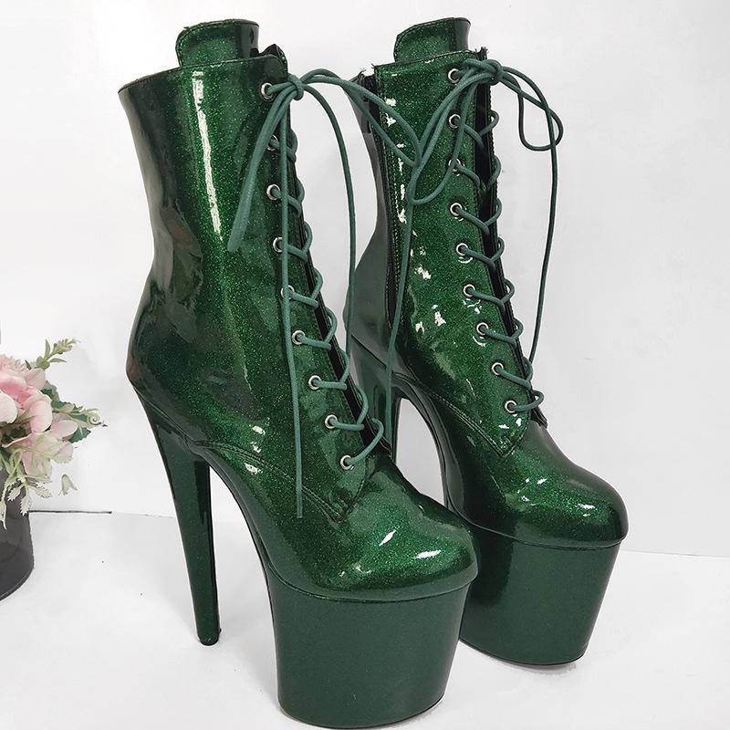 Ботильоны на тонком каблуке 20 см, обувь на платформе, женские пикантные туфли-лодочки для ночного клуба, туфли-лодочки для танцев на пилоне