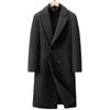 Autumn and Winter New Double-breasted Knee-length Coat Men