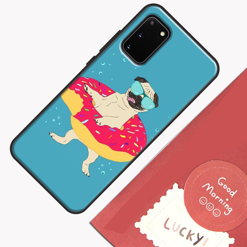 Забавный мультяшный мопс Чехол для телефона Samsung Galaxy S25 S26 Ultra S20 S21 S22 S23 S24 Plus S9 S10 S25 FE Защитный корпус