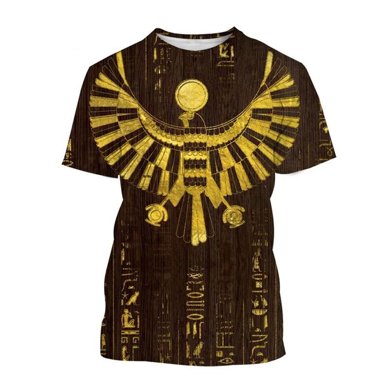 3D T-Shirt Ancient Egyptian God Eye Of Egypt Printing Short Sleeve Tops Men Harajuku Streetwear Oversize T-Shirts Size XS-6XL