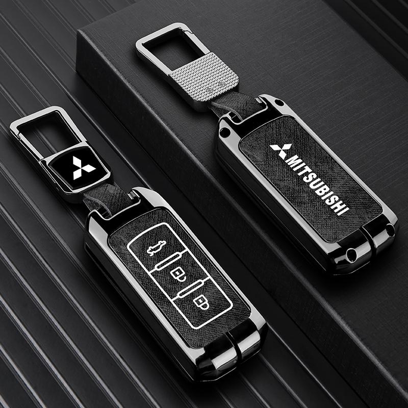 zjvc8 2025 2/3 Button Zinc Alloy Car Key Case Cover Shell For Mitsubishi Pajero Outlander XL Montero Lancer Triton l200 Galant Evo ASX