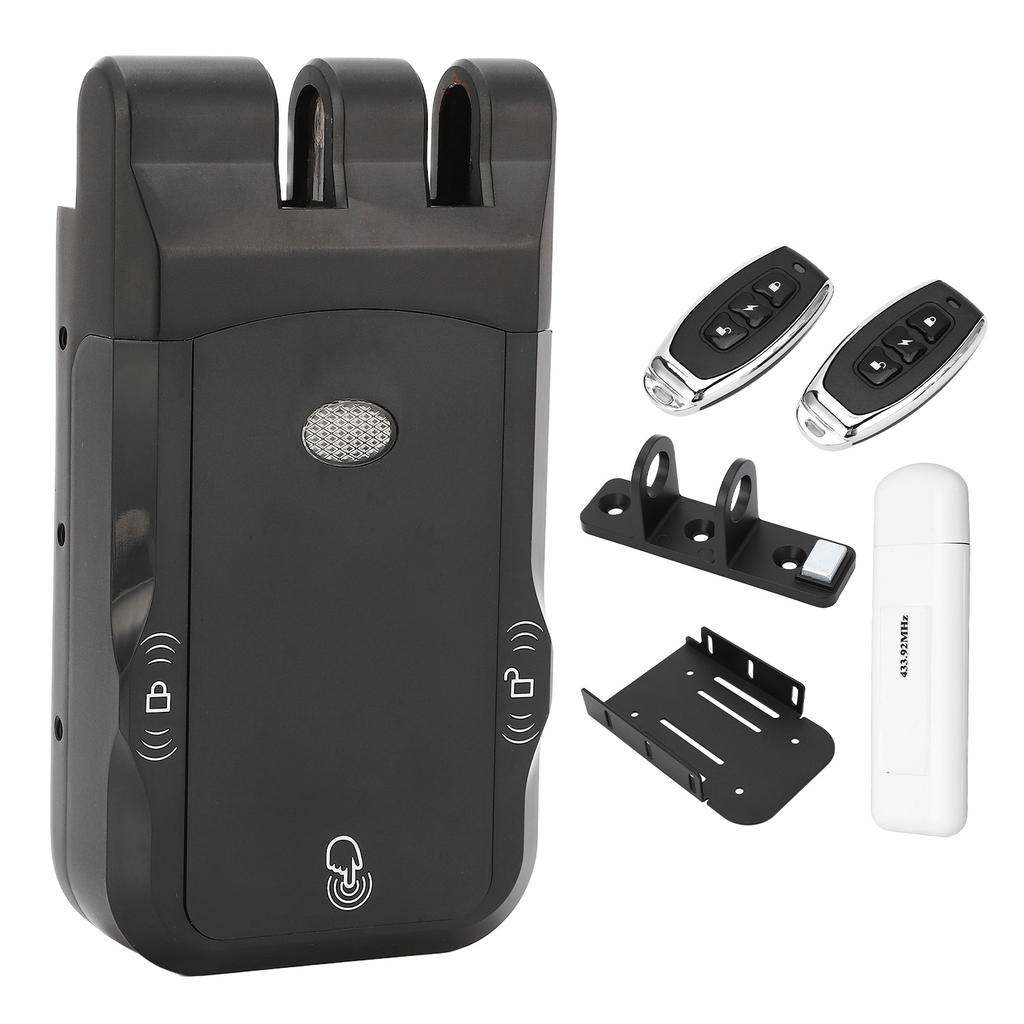 Smart Door Lock Wireless Keyless Invisible Electronic Lock Home Security Remote Control Deadbolt