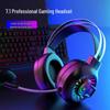 H300 RGB Luminous On-Ear Headphones - Heavy Bass Gaming Headset for E-Sports and 'Chicken Dinner' Wins.
