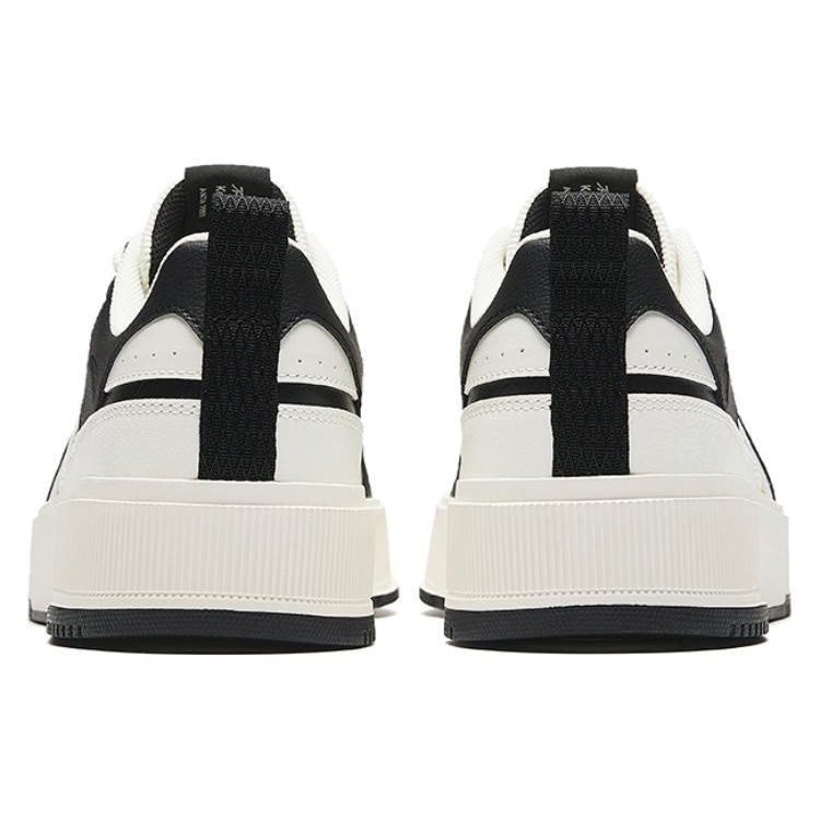 Anta Milk Cap Height Increasing Lightweight Low Top Sneakers Men Sneakers Black White 912428008-5