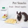 Сушеные яблоки для кроликов Питательные фруктовые гранулы Закуски для кроликов Шиншилла Морская свинка Игрушка-поощрение для маленьких питомцев при прорезывании зубов