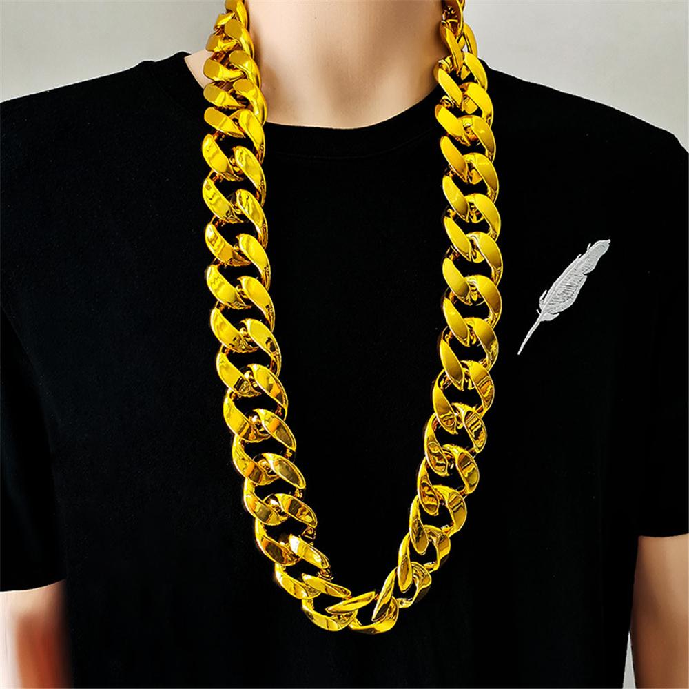 Gifts Cool Rock Gothic Party Jewelry Chunky Chain Punk Choker Pendant Hip Hop Chain Necklace