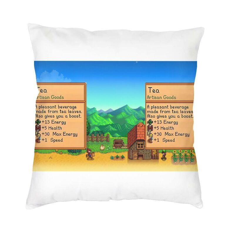 Stardew Valley Видеоигрок Молочный Чехол на Подушку Диван Домашний Декор Квадратный Декоративный Чехол на Подушку 45x45см