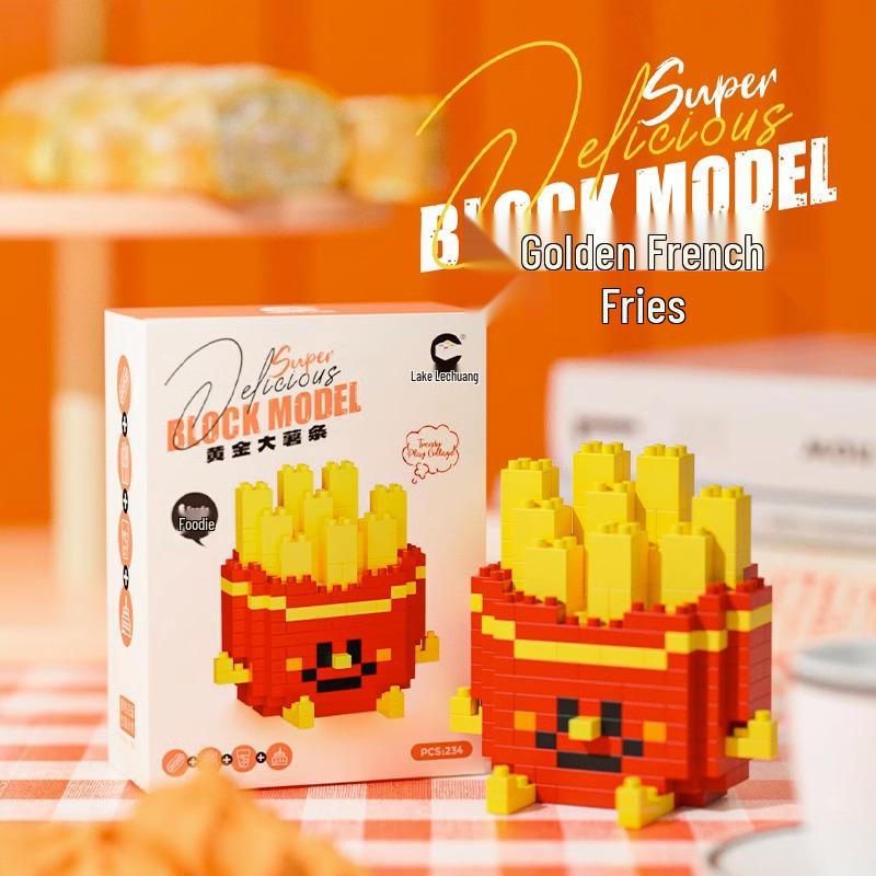 City Street Building Blocks: Burger & Coffee Shops, Bakery For Kids - Compatible with Lego