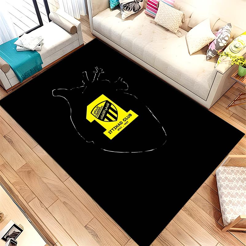 Ittihad Club (1) Rug Suitable For Living Rooms Bedrooms Computer Rooms Dining Areas And Placement Under Tables And Chairs Also An Ideal Choice For Off