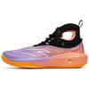 KT8 Вечернее Сияние Амортизирующие Нескользящие и Износостойкие Высокие Баскетбольные Кроссовки Оранжево-Фиолетово-Черные 112321101-6
