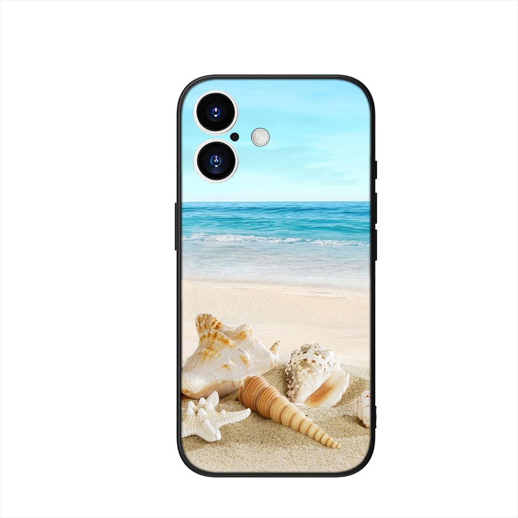 Phone Cover for Apple iPhone 17 16 15 11 Pro XS Max XR 6 7 8 Plus + SE 2020 5 16E Case Mountain Sea Beach Travel Ocean Casing