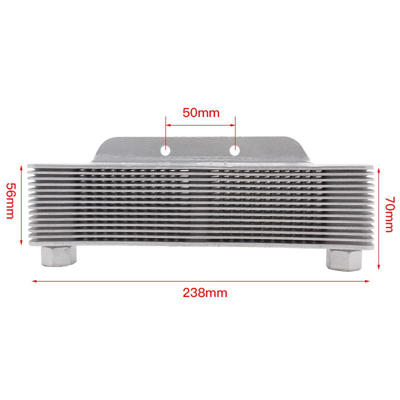 Universal Motorcycle Oil Cooler Engine Transmission For Oil Cooler Radiator Cooling Radiators 238mm 15-Row Accessory