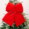 Christmas Ornament Multi-Size Design Velvet Fabric Bow Handmade 3D Shape Christmas