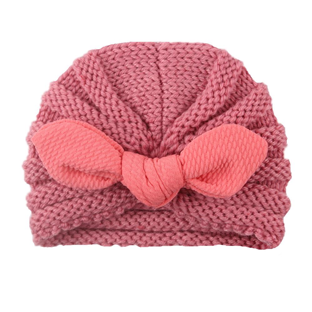 Детская шерстяная вязаная шапка с текстурой кукурузных зерен и кроличьими ушками - коллекция осень-зима 2022 года для мальчиков и девочек