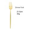 Matte Gold Cutlery Set Stainless Steel Dinnerware Cake Fork Long Handle Spoon Dessert Knife Tableware Flatware Silverware Set
