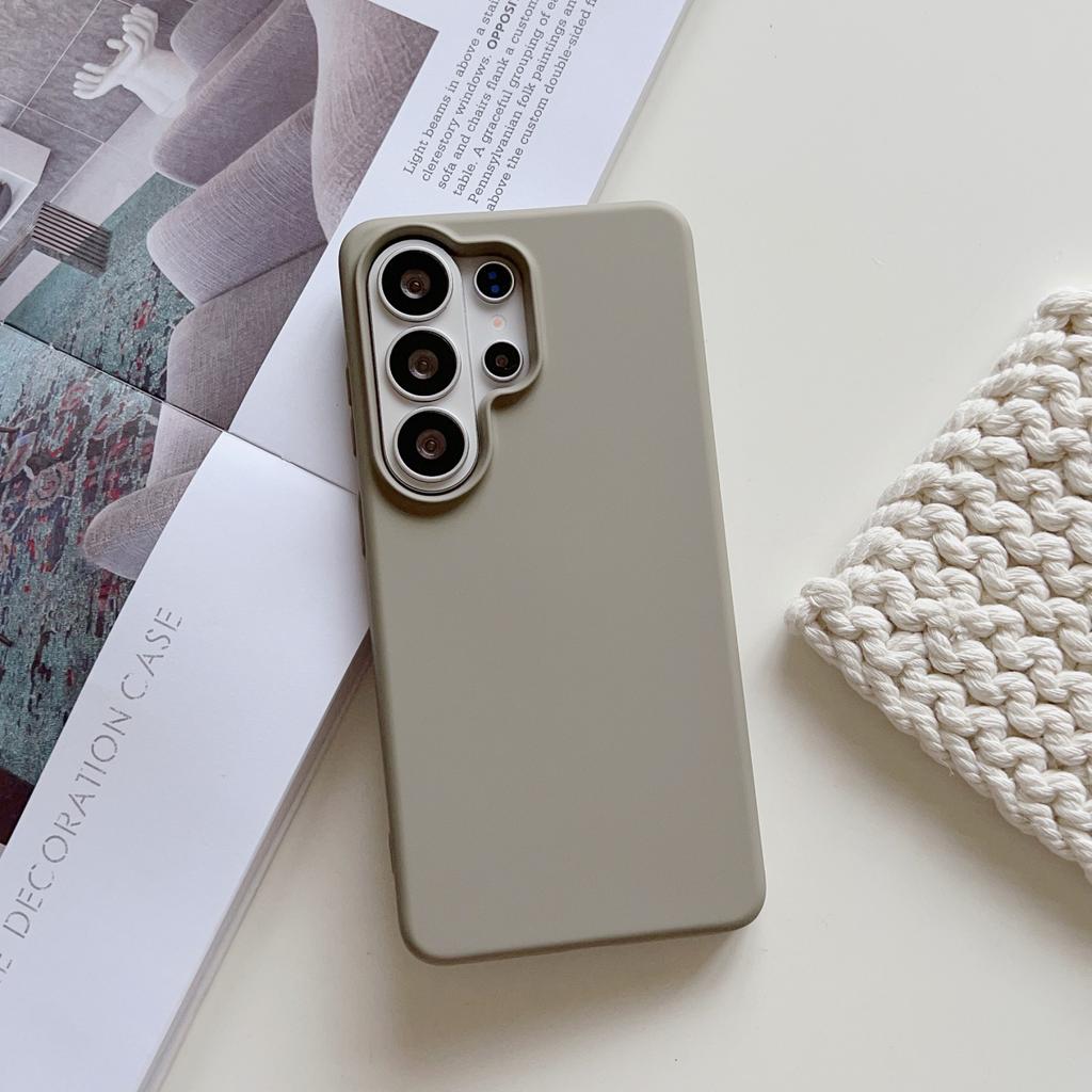 Original Liquid Silicone Shockproof Phone Case For Samsung S26 S25 Edge S24 FE Plus Ultra A57 A37 A17 A56 A36 Solid Color Cover