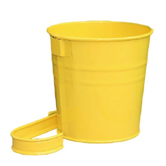 Цветочная корзина. Практичный прочный антидеформированный горшок в форме ведра со съемным крючком для патио.