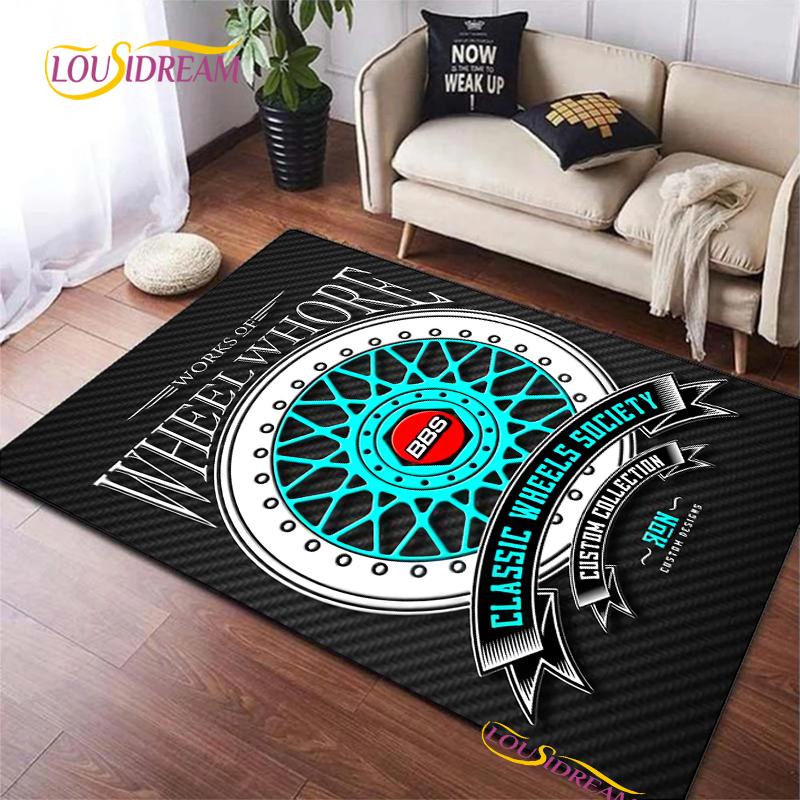 BBS Racing Carpet for Living Room Bedroom Rugs Kitchen Kids Door Unslip Floor Mats Birthday gift photography props Alfombra Rug