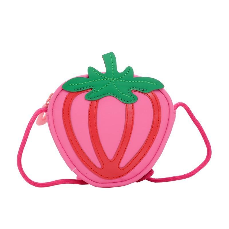 Childrens Strawberry Shaped Mini Shoulder Bag For Kindergarten Girls And Boys