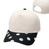 Cotton Polka Dot Baseball Cap Creative Printed Peaked Cap Casual Sun Hat  Summer