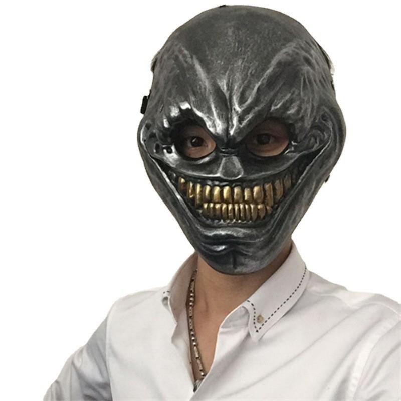 Уникальная маска из смолы серебряного, медного, синего и белого цветов для косплея и развлечений по игре Payday 2