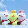 Adorable Plush Duck Keychain Soft Toy Lovely Cartoon Animal Pendant For Bags