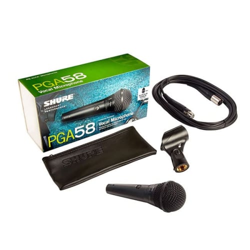 Shure PGA58-XLR-J Cardioid Dynamic Vocal Microphone