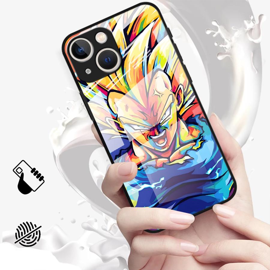 Чехол Dragon BallS Vegeta для iPhone 17 Pro Max 13 Air 8 15 Plus 16 XR 12 11 14 Стеклянная крышка для телефона
