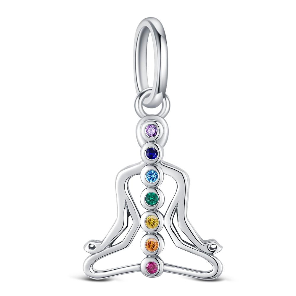 S925 Silver Lucky Month Birth stone Charm Fit Bracelets Diy For Women Pendant Colorful 12 Month Charm