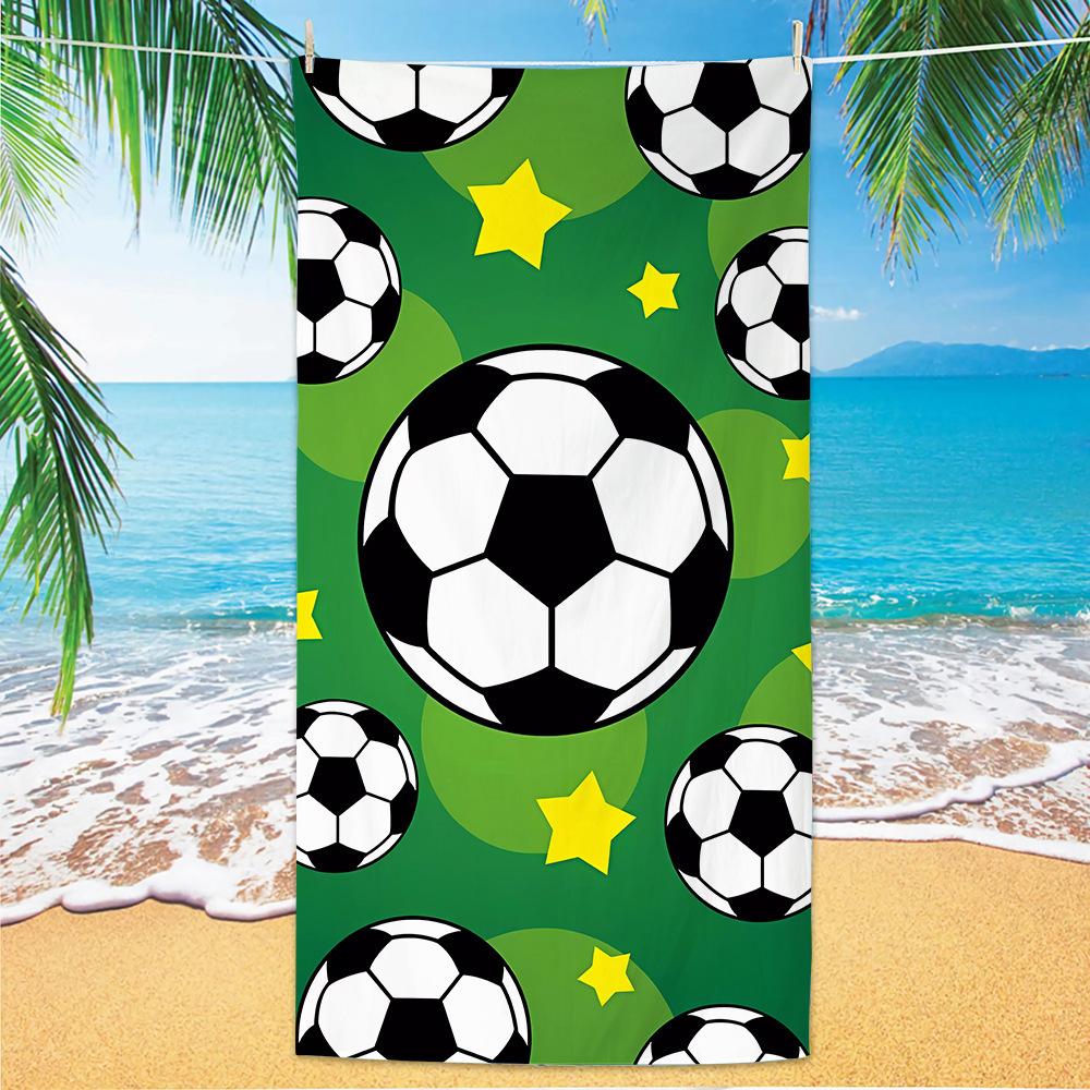 New Football Beach Towel World Cup Theme Microfiber Beach Towel Adult Large Beach Towel