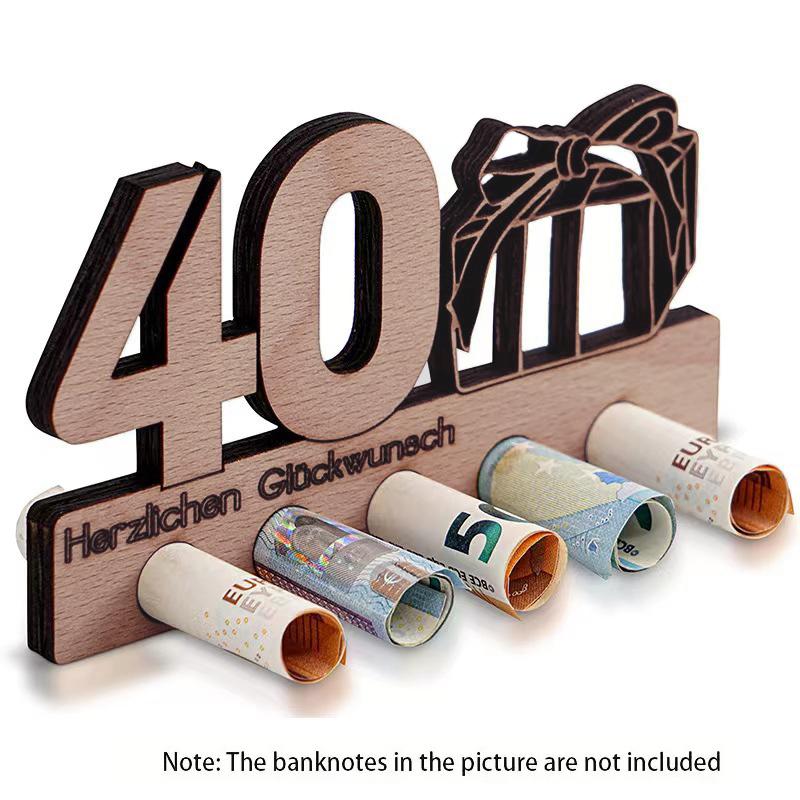 3D Wooden Money Clip Ornaments Friends Memorial Birthday Gift 40 Unique Cash Gifts 30 Party Decor 18 Birthday Gifts For 16 1PC