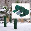 Обмотка для деревьев для защиты коры, дышащая, морозостойкая, барьер для саженцев, зеленая обмотка для кустарников, покрытие ствола дерева от оленей на зиму