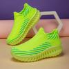 Зеленые платформенные вязаные кроссовки мужские женские тренировочные дышащие носки мужские кроссовки для бега удобные слипоны женская спортивная обувь