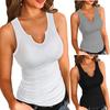 Женские тонкие сексуальные простые майки, летняя повседневная футболка без рукавов с камзолом, жилет