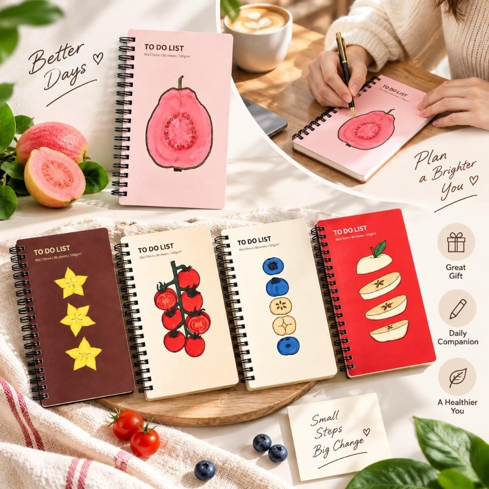 Spiral Bound To Do List Notebook Portable Habit Tracker Journal  Self Discipline Habit Tracking