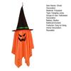 Halloween Light-up Ghost Decoration Spooky LED Witch Hat Ghost Lamp Indoor Outdoor Garden Porch Yard