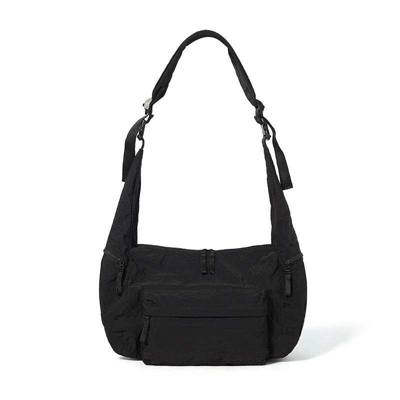 Waterproof Nylon Bag Unisex Large Capacity Sports Shoulder Bag Crossbody Bag