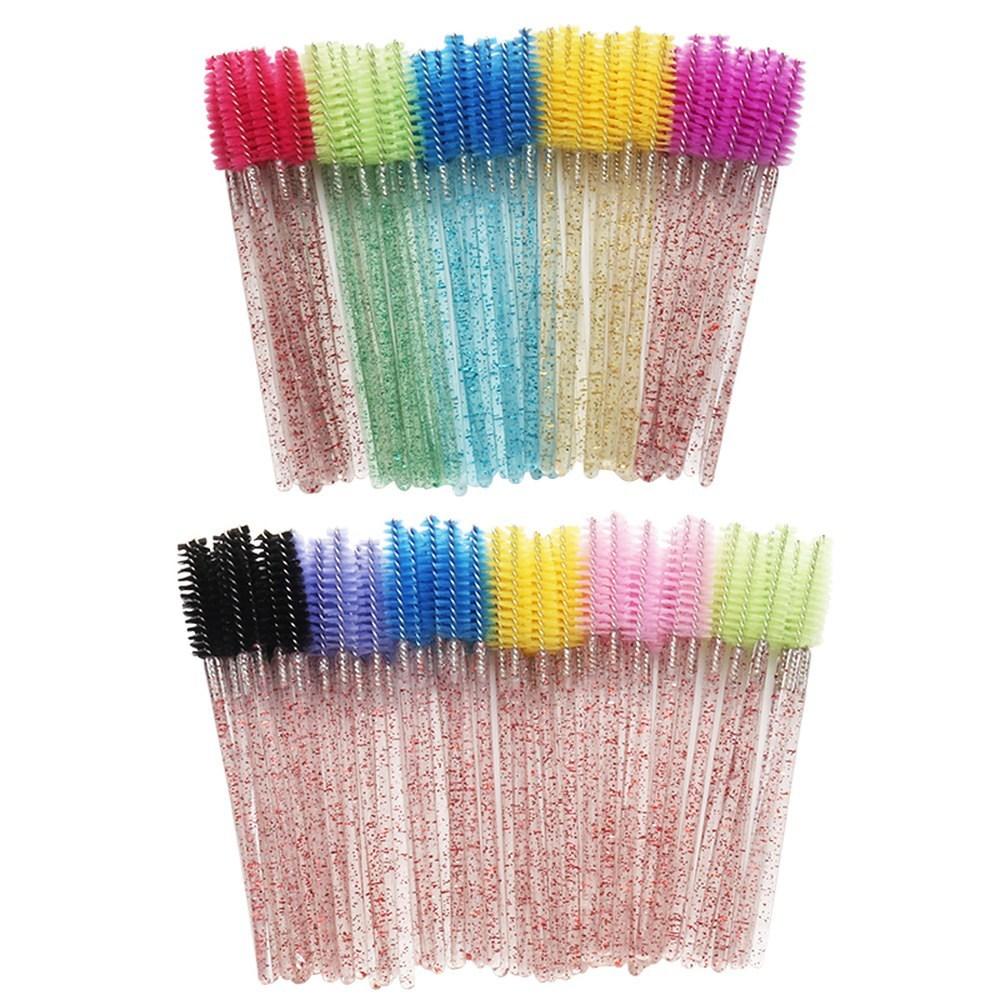 Fizz Прозрачная тушь для бровей, тушь для ресниц, щеточка, оптовый микс, 50 шт./набор, 50 шт., 12 розовых оттенков