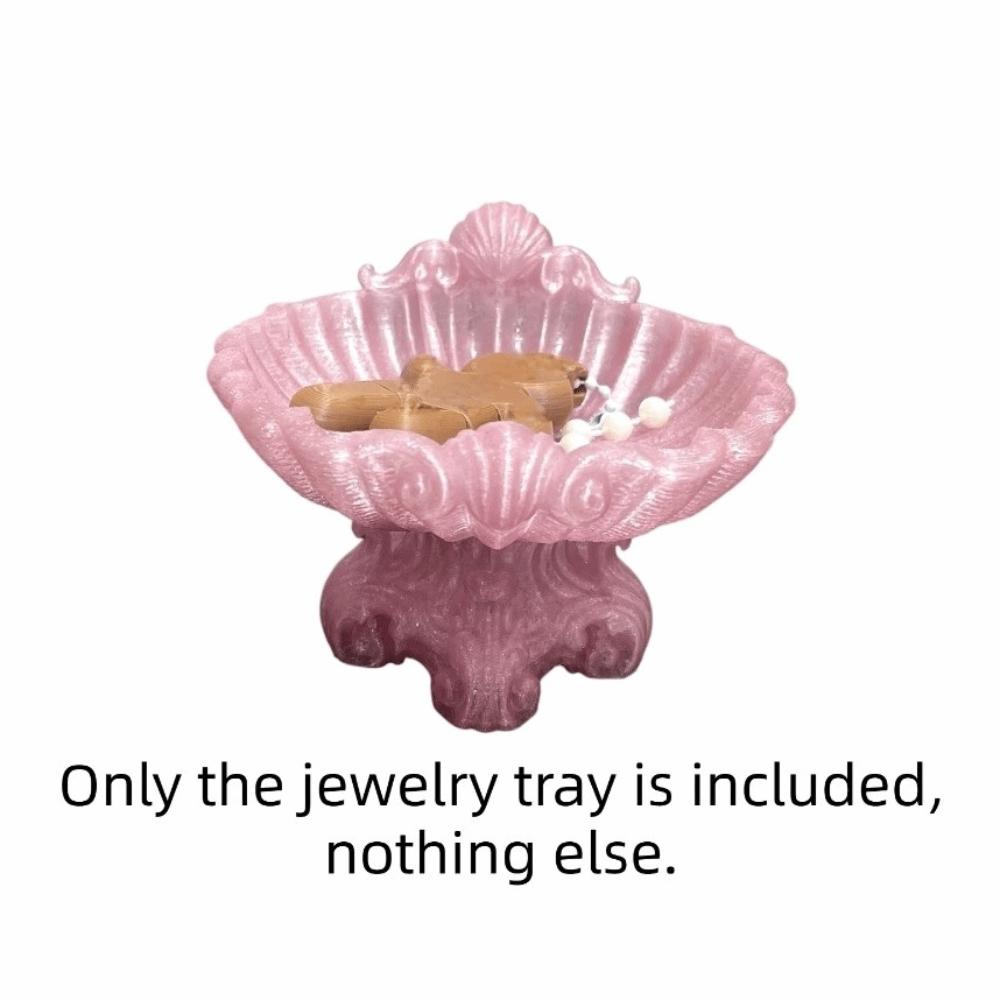 Decorative Bow 3D Printed Jewelry Tray Sweet Shell Shape Jewelry Tray  Home Ornaments