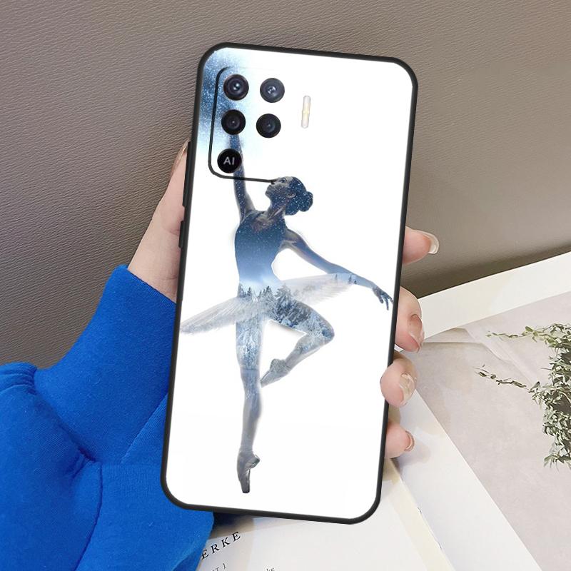 Масляная живопись Гимнастика Для OPPO Find X3 X5 Pro A9 A5 A31 2020 A15 A16 A52 A72 A1K A83 A91 A54 A74 A94 A53S Чехол