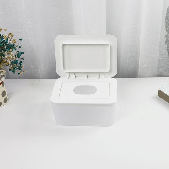 Диспенсер для салфеток Коробка для хранения Большой вместимости Пыленепроницаемый Защита от влаги Прозрачный дизайн Коробка-кейс для ванных салфеток