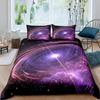 Galaxy Duvet Cover Set 3D Printed Space Themed Bedding Set Kid Boy Galaxy Series Universe Pattern Polyester Quilt Cover For Girl