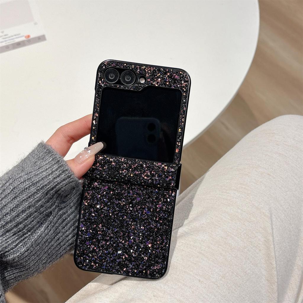 Чехол со стразами для Samsung Z-Flip 7/6/5: Роскошный высококачественный складной защитный чехол для телефона